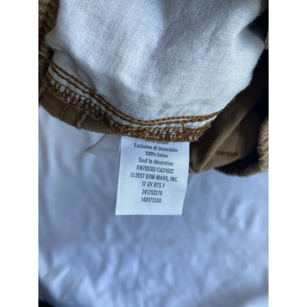 Gymboree Boys Canvas Jogger Pants Size 12-18 Months Tan Brown 140171530